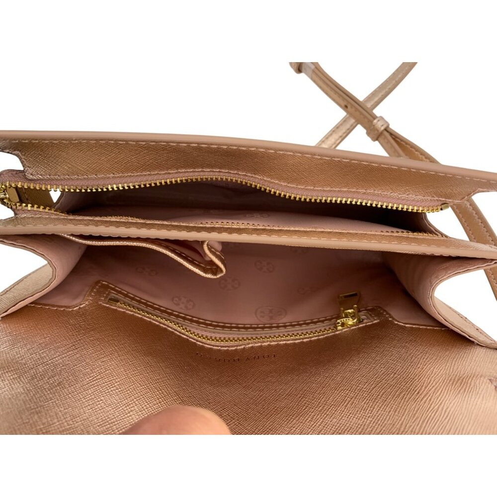 Tory Burch Emerson Combo Cross-Body Bag Rose Gold Adj Strap & Gold Hardware - Picture 6 of 14